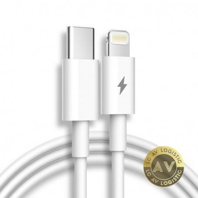 Cablu Incarcare USB-C - Lightning pentru Apple / Iphone , 30W, 1m, Alb foto