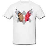 Cumpara ieftin Tricou &quot; Creier vs Inima &quot;