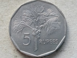 SEYCHELLES-5 RUPEES 1982, Africa, Cupru-Nichel