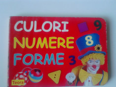 Culori Numere Forme (carte educativa pentru copii) (5+1)4 foto