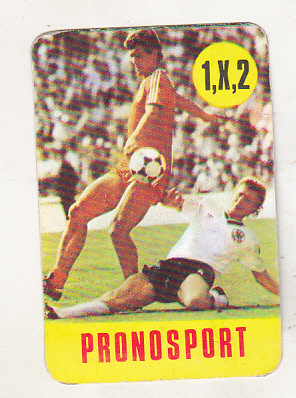 bnk cld Calendar de buzunar 1986 Pronosport - Camataru - Romania - RFG foto