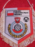 Fanion-Federatia de Fotbal din POLONIA (CM 1986)-pe spate rezultate calificari