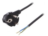 Cablu Electric 3x0,75mm2 PVC 3m Negru 16A 250V