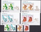 Coreea de Sud 1987 sport olimpiada MI 1516-1519 + 4 bl.528-531 MNH