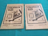 FILATELIA PENTRU TOȚI * LOT 2 REVISTE * 1935 * 2 1 4