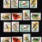 Ungaria 1961, Mi #1808-1815 A+B**, dant + nedant, fauna, pasari cantatoare, MNH!