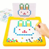 Placa de desen cu puncte magnetice, Placa cu puncte magnetice Montessori, pentru copii cu varsta intre 3-6 ani, jucarii educationale de invatare pentr