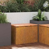 VidaXL Bancă de grădină Ruginit 60 x 40 x 43 cm 874897