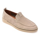 Mocasini GRYXX gri, MU151, din piele intoarsa
