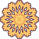 Cumpara ieftin Sticker decorativ, Mandala, Multicolor, 60 cm, 7213ST, Oem