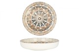 Rinart Farfurie ad&acirc;ncă - Aztec - Porţelan - 19 cm (500cc) - set de 6