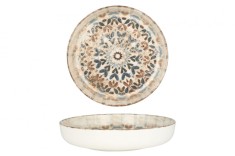 Rinart Farfurie ad&acirc;ncă - Aztec - Porţelan - 19 cm (500cc) - set de 6
