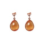 Cercei Roua din agat portocaliu