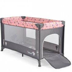 Patut pliabil Moni cu un nivel Safari Pink