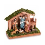 Decoratiune religioasa Nasterea Domnului polirasina multicolora 15x6x11 cm