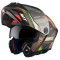 Casca modulabila pentru scuter - motocicleta MT Atom 2 SV Bast A6 military (maro/verde mat) (ochelari soare integrati) Pinlock Ready &ndash; tip viziera: MT