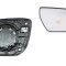 Geam oglinda exterioara cu suport fixare Hyundai Santa Fe (Dm), 05.2012-, Dreapta, incalzita; geam convex; cromat