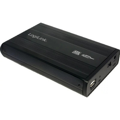 RACK extern LOGILINK extern pt. HDD 3.5 inch S-ATA interfata PC USB 2.0 aluminiu negru foto