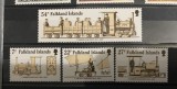 PC295 - FALKLAND ISLANDS 1985 ANIVERSARE LOCOMOTIVE, serie MNH, 4v, Nestampilat