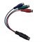 Cablu adaptor de conectare legaturi VGA-SCART (sau RCA) mufa 7 pini, 3 RCA
