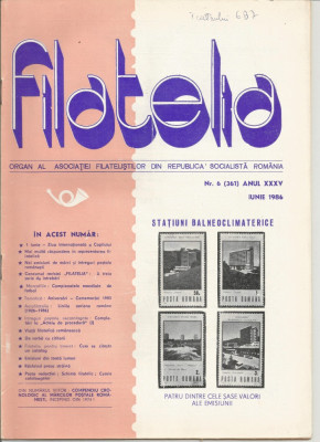 Romania, revista Filatelia, nr. 6/1986 (361) foto