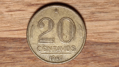 Brazilia - moneda de colectie raruta - 20 centavos 1946 - frumoasa ! foto