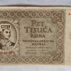 Croația - 5000 Kuna (1943)