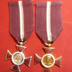2 Medalii Polonia - Janeck Krasicki -erou ww2 - cl.I si cl.II