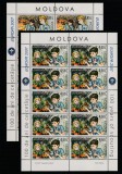 Moldova 2007 - Europa CEPT, Cercetasi, Coli mici 10 serii dantelate, MNH,Mi.582-583 Kb., cota 55