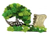 Aranjament cu licheni si Binecuvantarea casei (Verde)