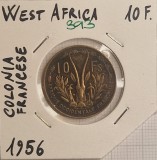 393 French West Africa, Africa de Vest Franceza, 10 Francs 1958, KM#6