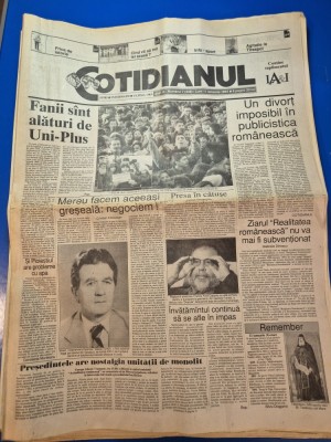 ziarul cotidianul 11 ianuarie 1993 foto