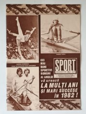 SPORT , REVISTA ILUSTRATA LUNARA , NUMARUL 12 , DECEMBRIE , 1981 foto