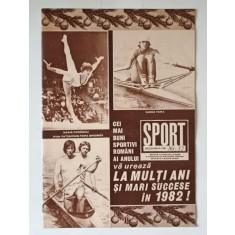 SPORT , REVISTA ILUSTRATA LUNARA , NUMARUL 12 , DECEMBRIE , 1981
