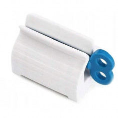 Dispenser tuburi cosmetice si pasta de dinti, plastic, 5,5 x 4 cm, alb
