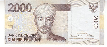 B11 11 - Bancnota foarte veche - Indonezia - 2000 rupii - 2009