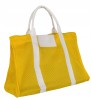 Geantă Plajă Pliabilă Pierre Cardin Dama, Tote/Shopper, Poliester/Piele Eco, Roz/Mov/Bej/Negru, Imprimeu Logo