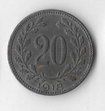 Moneda 20 heller 1918 - Austria, Europa, Fier