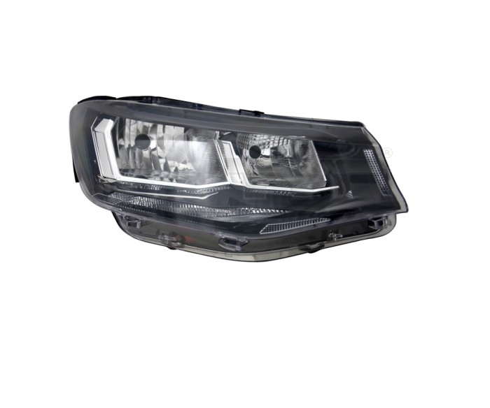 Far Volkswagen Caddy, 11.2020-, montare fata, dreapta, cu lumina de zi; H15+H7+PY21W; electric; cu motor; halogen, DEPO