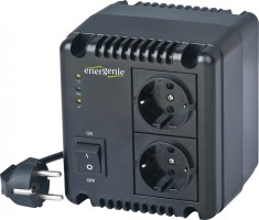 AVR GEMBIRD 1000VA/ 600W, 2 x socket Schuko, indicatie status cu LED, sinusoida pura, &quot;EG-AVR-1001&quot;i) (timbru verde 4 lei)