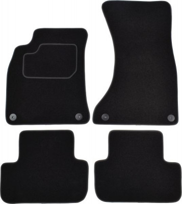 Set Covorase Auto Mocheta Fata + Spate Mammooth Audi A4 B8 2007-2015 Negru MMT A041 AUD125 PRM 01 foto