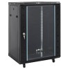 VidaXL Dulap de server, 15U, 19" IP20, negru, 60x45x86 cm