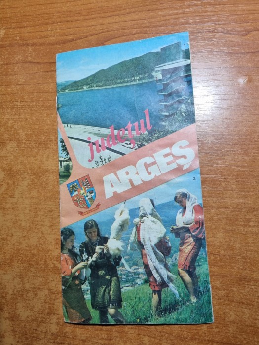 pliant turistic - judetul arges - din anul 1980