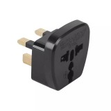 Adaptor Priza UK - Universal, Negru, Anglia Romania