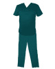 Costum Medical Pe Stil, Turcoaz inchis cu Elastan, Model Classic Barbati - XL, 4XL
