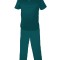 Costum Medical Pe Stil, Turcoaz inchis cu Elastan, Model Classic Barbati - 3XL, XS
