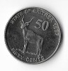 Moneda 50 cents 1997 - Eritrea, Africa, Nichel