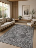 Cumpara ieftin Covor Mira Gri 60x110 cm Polipropilena Fir 6mm Antialergic Modern Geometric Living Dormitor