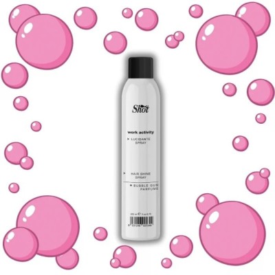 Spray luciu pentru par Shot - WorkActivity - aroma Bubble Gum 200 ml foto