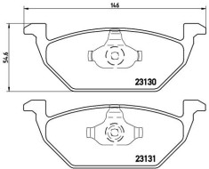 BREMBO P 85 041 PRIME LINE set placute frana,frana disc